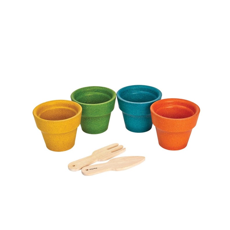 Plan Toys Sustainable Play Flower Pot Set