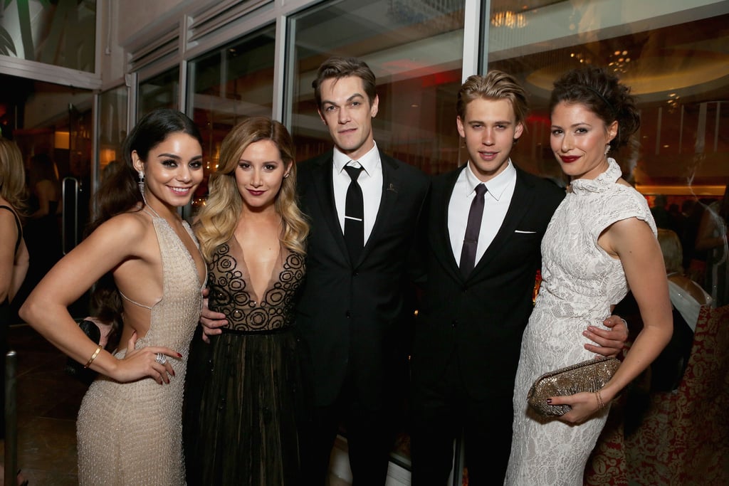 Vanessa Hudgens, Ashley Tisdale, Chris French, and Austin Butler met up inside.