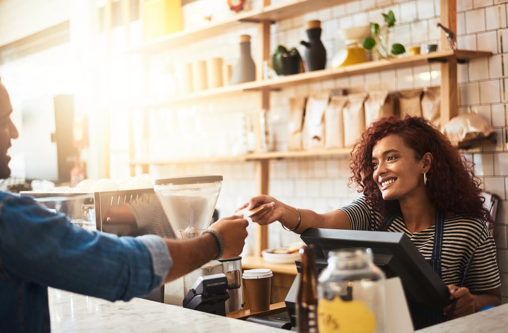 Pay for the coffee for the person behind you.