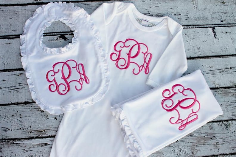 Monogrammed Layette Set