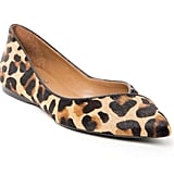french sole leopard peppy flats