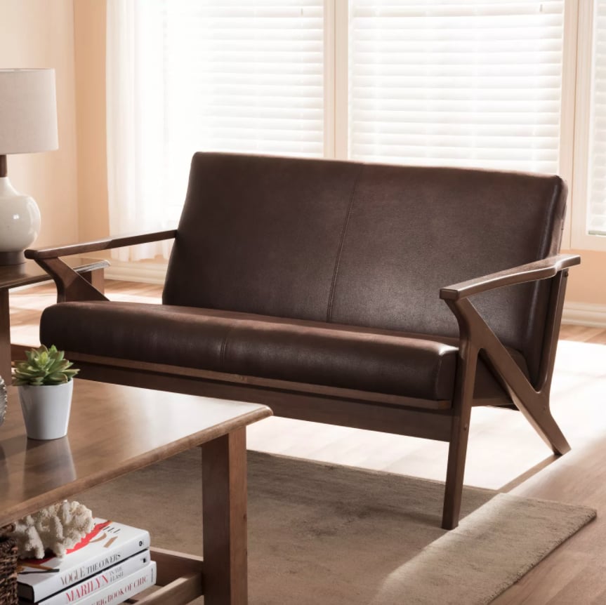 Lovely Leather: Baxton Studio Bianca 2-Seater Loveseat