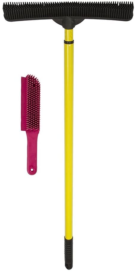 Pet Hair Remover Carpet Rake - Rubber Broom for Pet Hair Removal Tool, Handle Extends from 3-5' - Pet Combs & Brushes, Facebook Marketplace