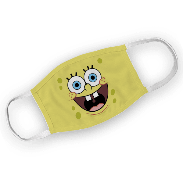 SpongeBob SquarePants Big Face Washable Face Mask