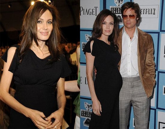 Angelina Jolie Pregnant at the Independent Spirit Awards Angelina Jolie Pregnant at the Independent Spirit Awards
