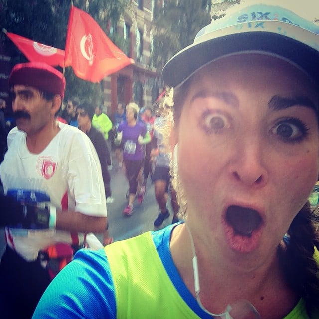 "Marathon over. This guys 'stache wins." "Marathon over. This guys 'stache wins."