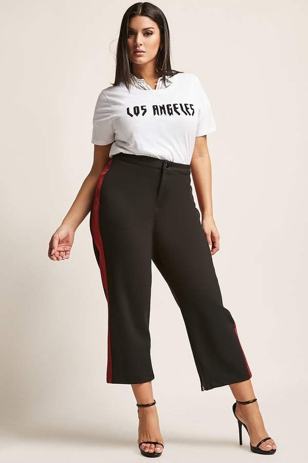 Forever 21 side stripe pants cheap
