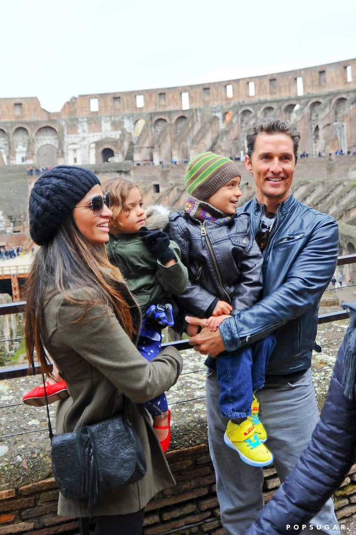 Matthew McConaughey in Rome with His Family | Pictures ...