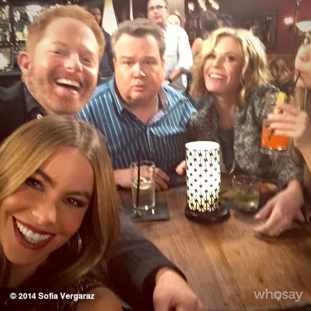 Sofia Vergara shared laughs and drinks with her Modern Family costars. 
Source: Instagram user sofiavergara