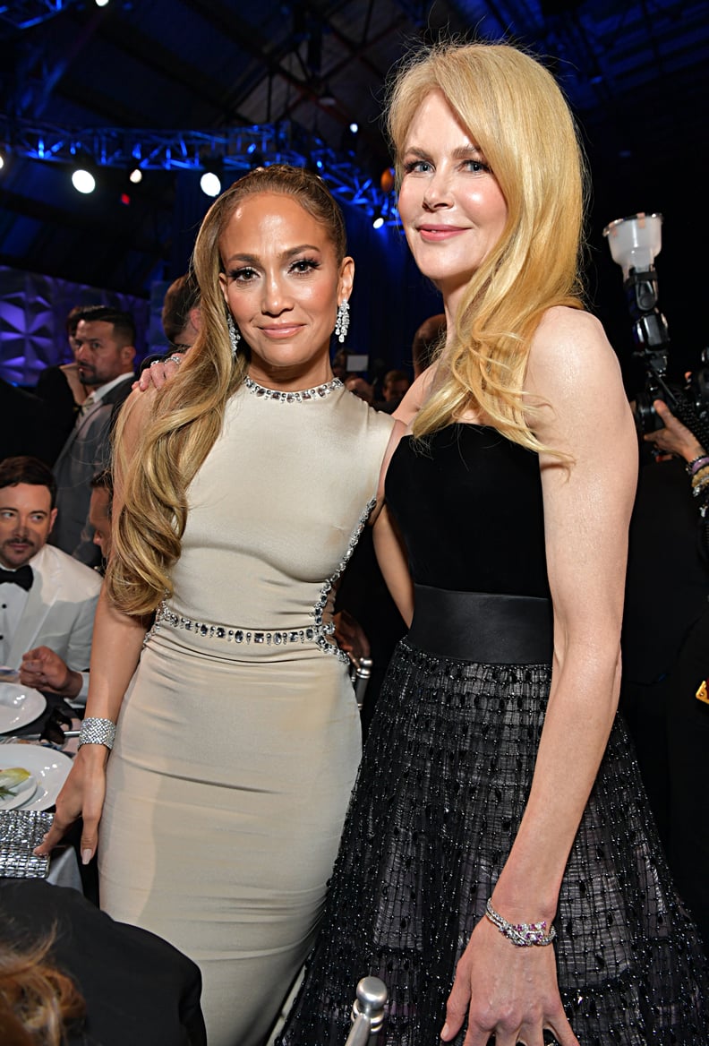 Jennifer Lopez and Nicole Kidman at the 2020 Critics' Choice Awards