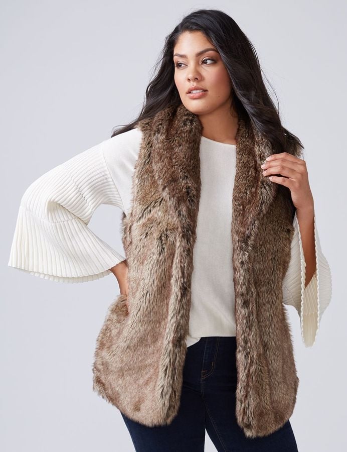 Lane Bryant Faux Fur Vest