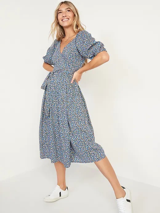 Old navy floral cheap wrap dress