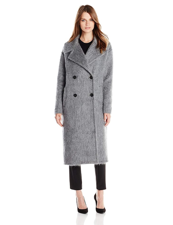Badgley Mischka Women's Carmen Oversized Wool Mohair Coat | Best Amazon ...