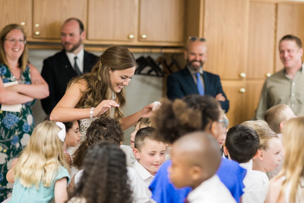 Teacher Has Class in Her Wedding