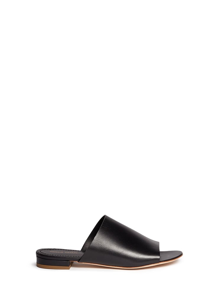 Mansur Gavriel Leather Flat Mules ($395)
