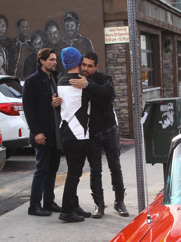 Nick and Joe Jonas Out With Wilmer Valderrama January 2016