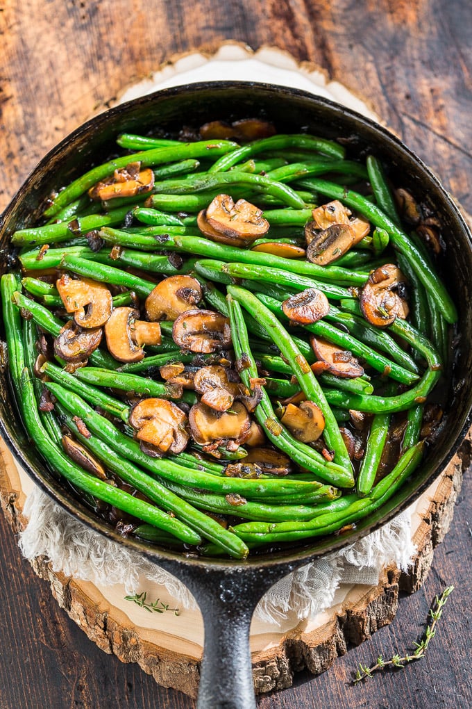 Green Beans With Mushroom Sauce
