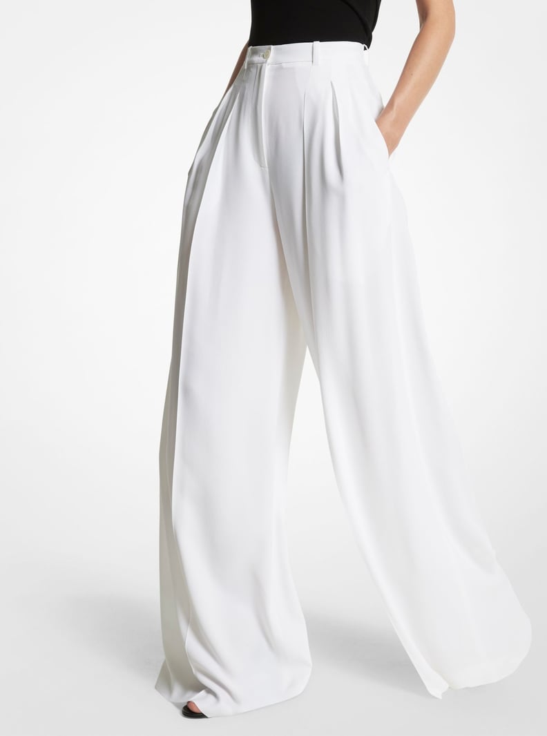 Michael Kors Collection Double Crepe Sablé Wide-Leg Trousers