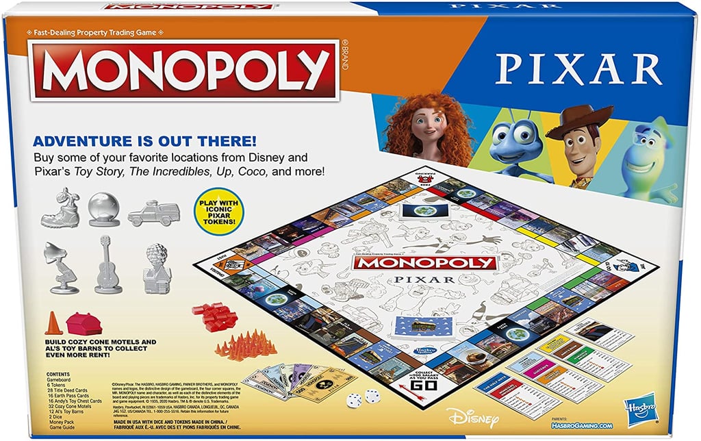 Shop the New Monopoly: Pixar Edition Board Game For Kids