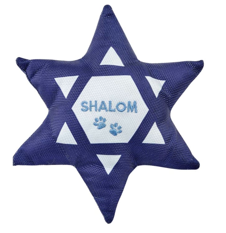 Shalom Jewish Star Squeaky Dog Toy Hanukkah Dog Toys Your Pet Will