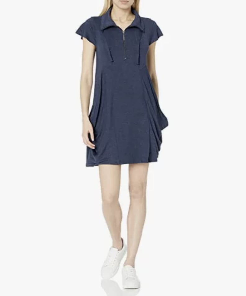 Kensie Drapey French-Terry Dress