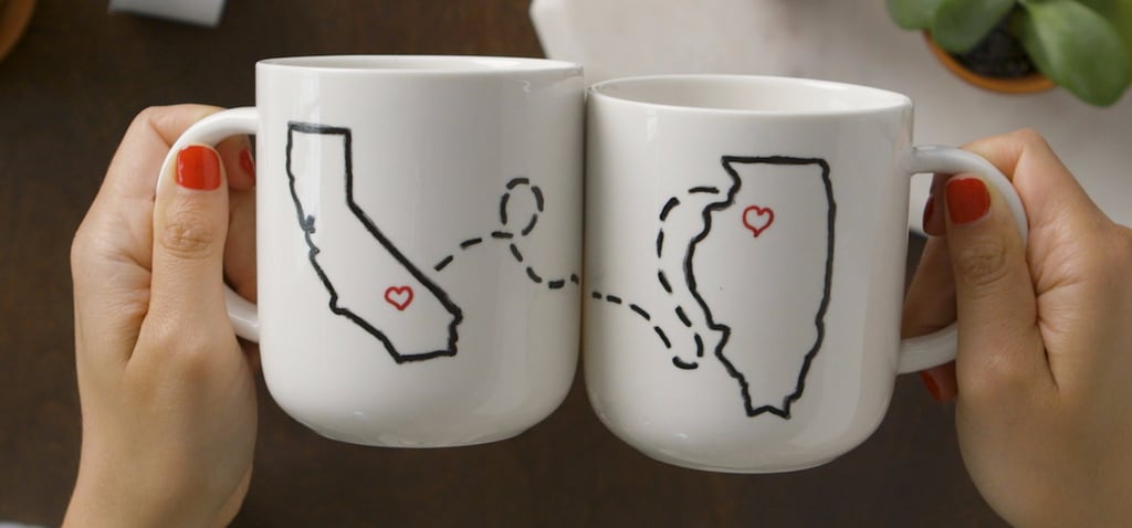Adorable DIY Engagement Gift Mugs