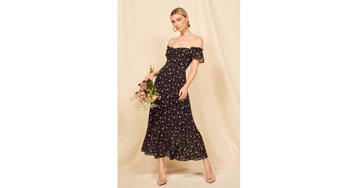 reformation butterfly midi dress