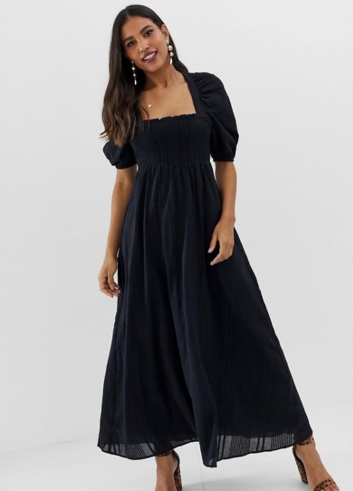 ASOS Shirred Bustier Maxi Dress