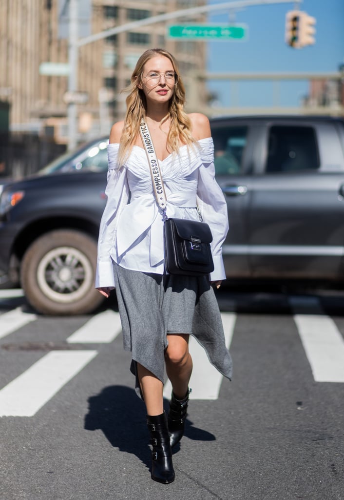 Swap Your Button-Down For an Off-the-Shoulder Top | Easy Summer Outfit ...