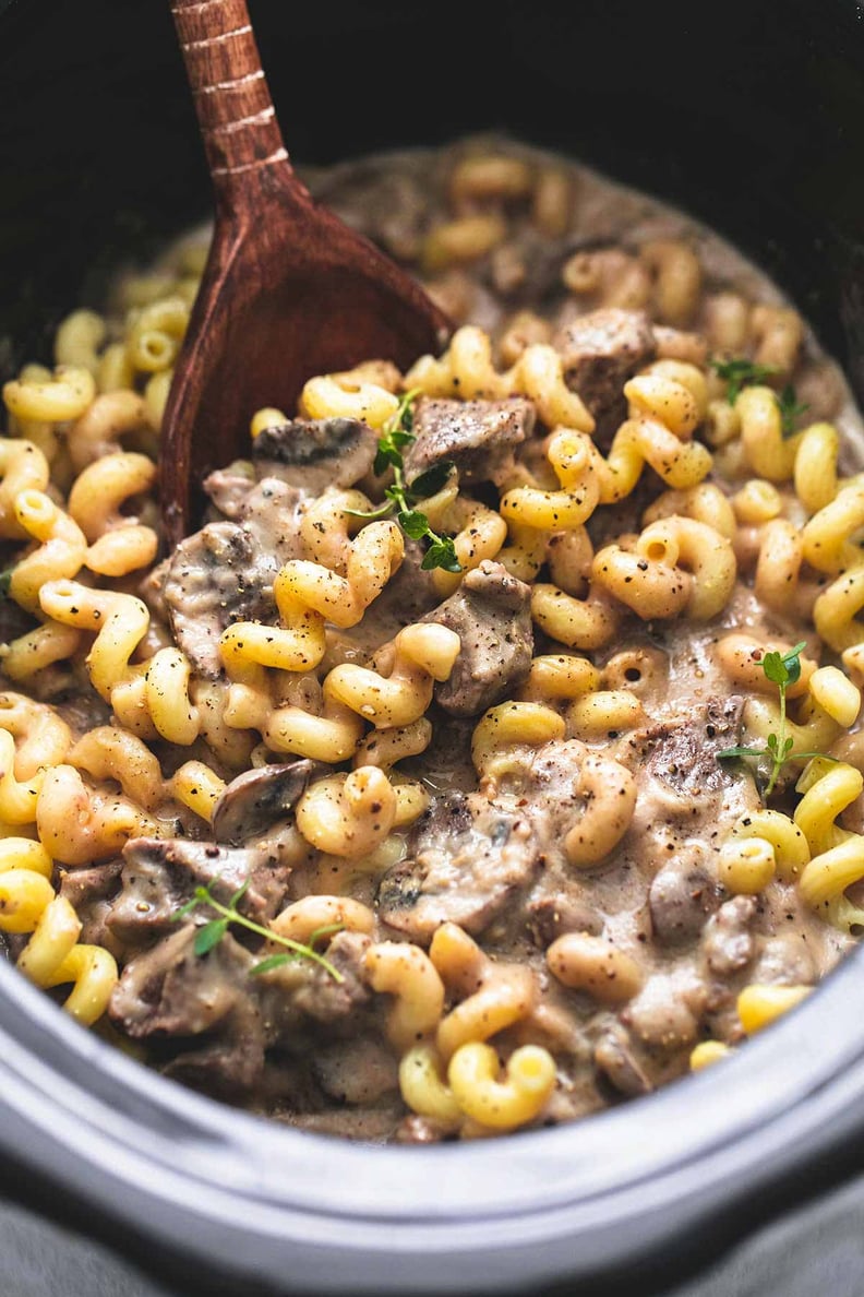 Slow-Cooker Creamy Beef Stroganoff