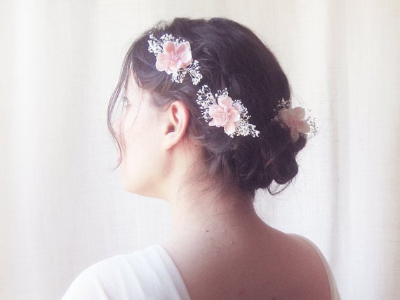 4 Pcs Bridal Wedding Tassels Hairpins Clips & Earrings