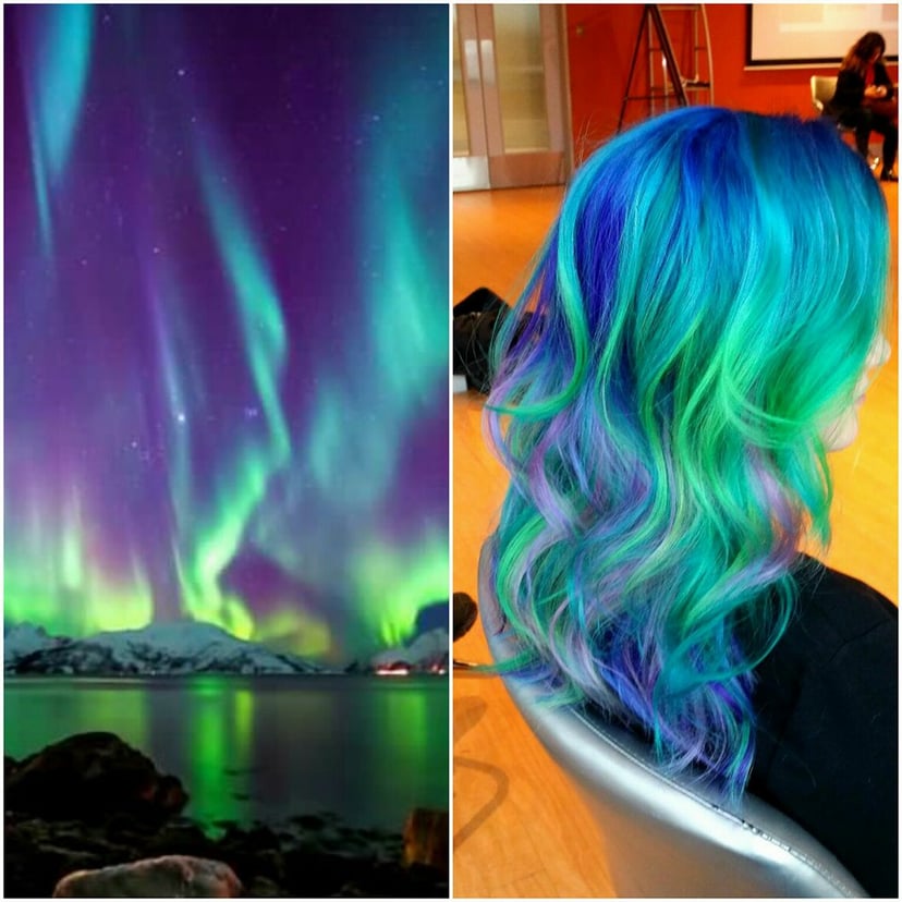 Honey & Chrome - This Aurora Borealis hair by @misscoralineblue is other  worldly! Such beautiful color! 💙