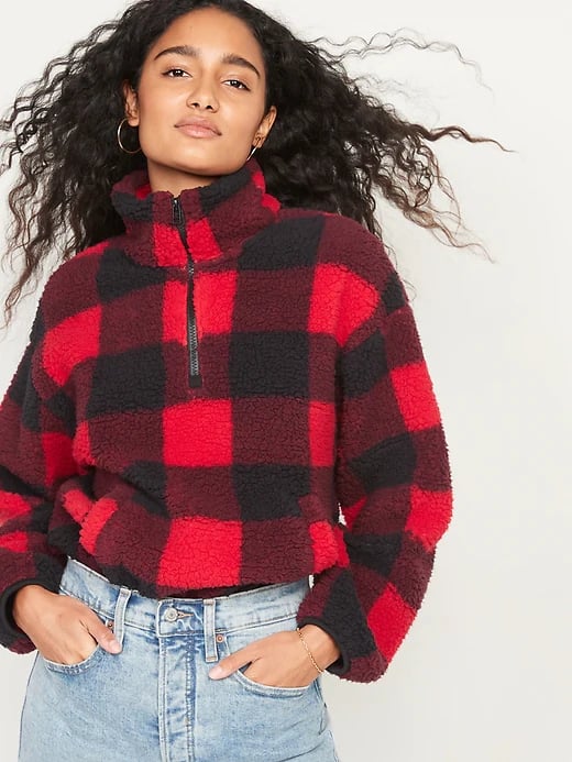 Old navy plaid sweater outlet