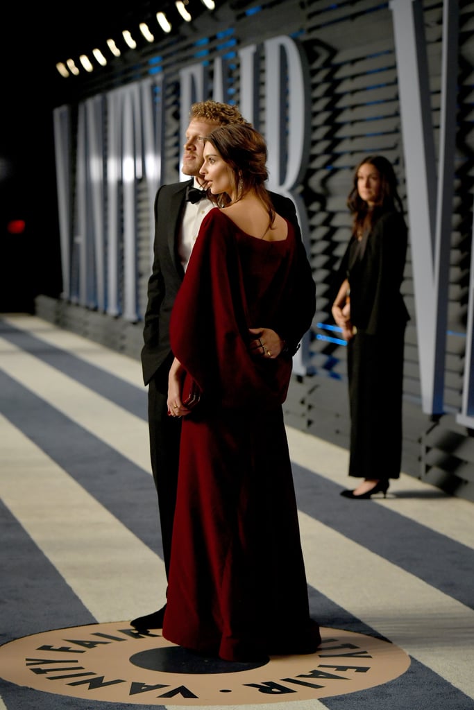 Emily Ratajkowski Red Dress at Oscars Afterparty 2018 | POPSUGAR