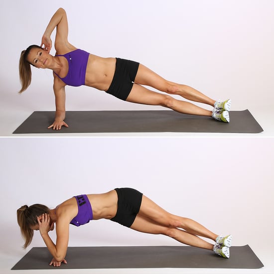 Side Elbow Plank With Twist