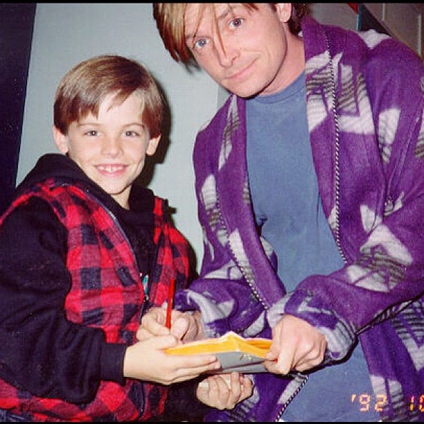 When he posed with Michael J. Fox and you wished a DeLorean could take you back to this very moment.