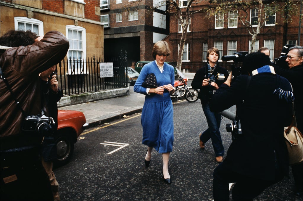 Princess Diana's White Collared Shirt and Blue Jumper