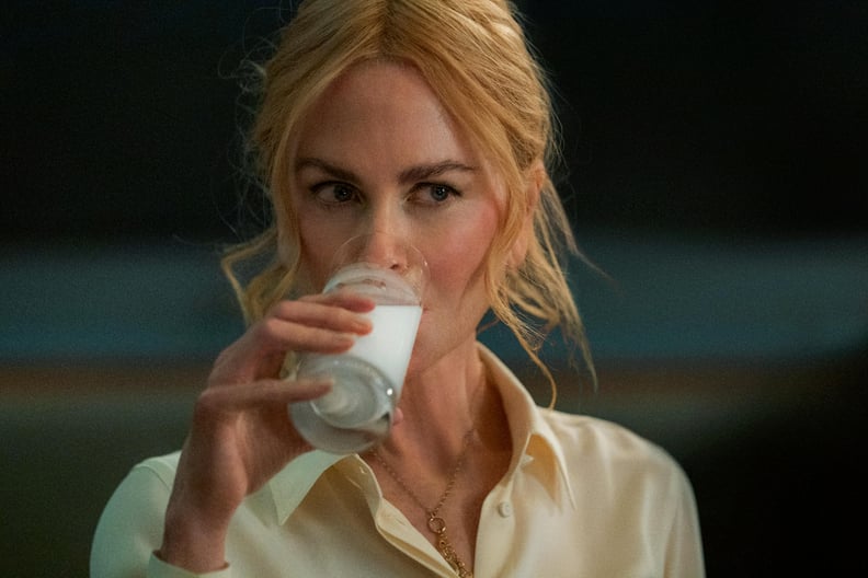 Nicole Kidman drinking milk in the movie Babygirl