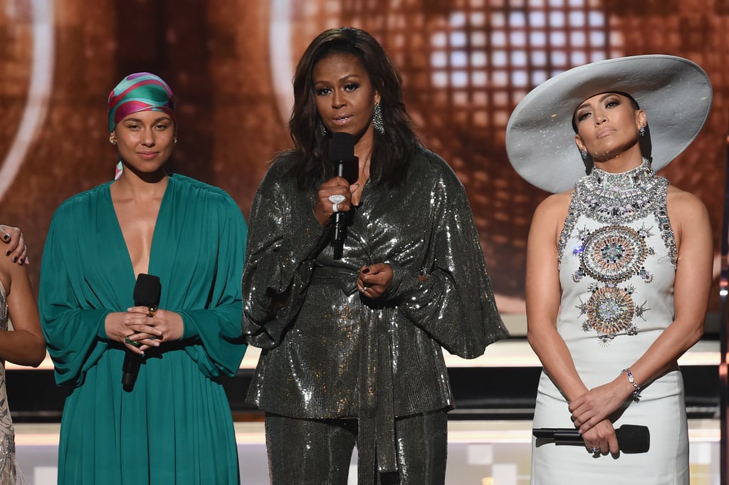 Michelle Obama Sequin Outfit at the 2019 Grammys