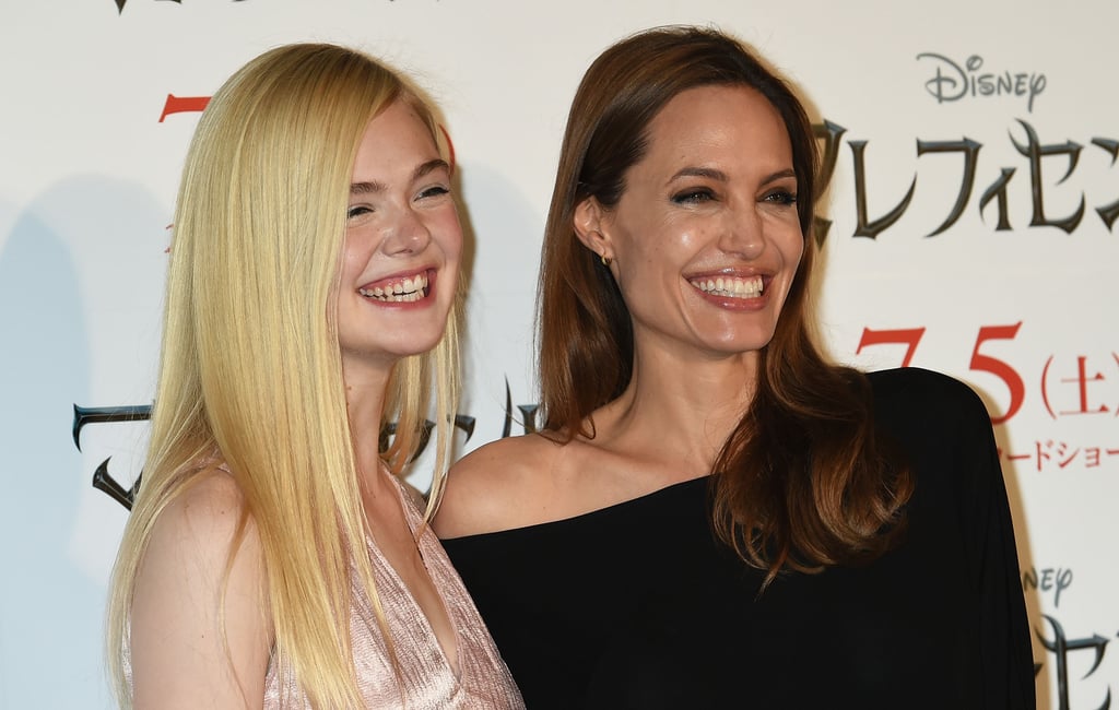 Angelina Jolie and Elle Fanning Doing Tokyo Press