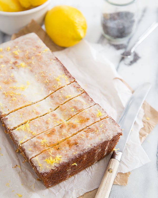 Iced Lemon Poppy Seed Bread