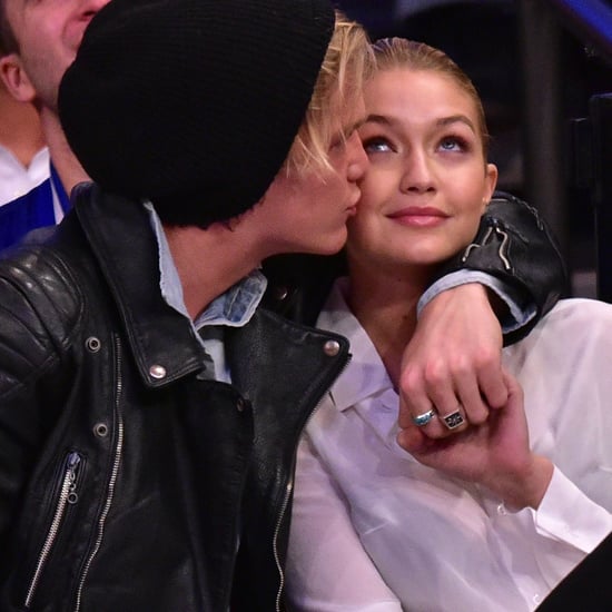 Gigi Hadid and Cody Simpson at Knicks Game April 2015