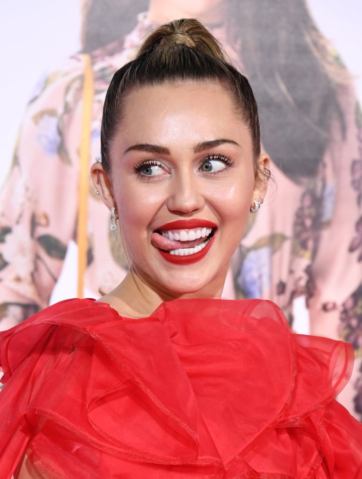 Miley Cyrus's Red Dress at Isn't It Romantic Premiere | POPSUGAR