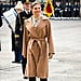 Princess Victoria of Sweden Wearing Beige Coat