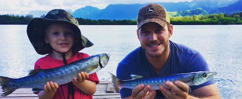 Chris Pratt Takes Jack Fishing For Some Father-Son Bonding