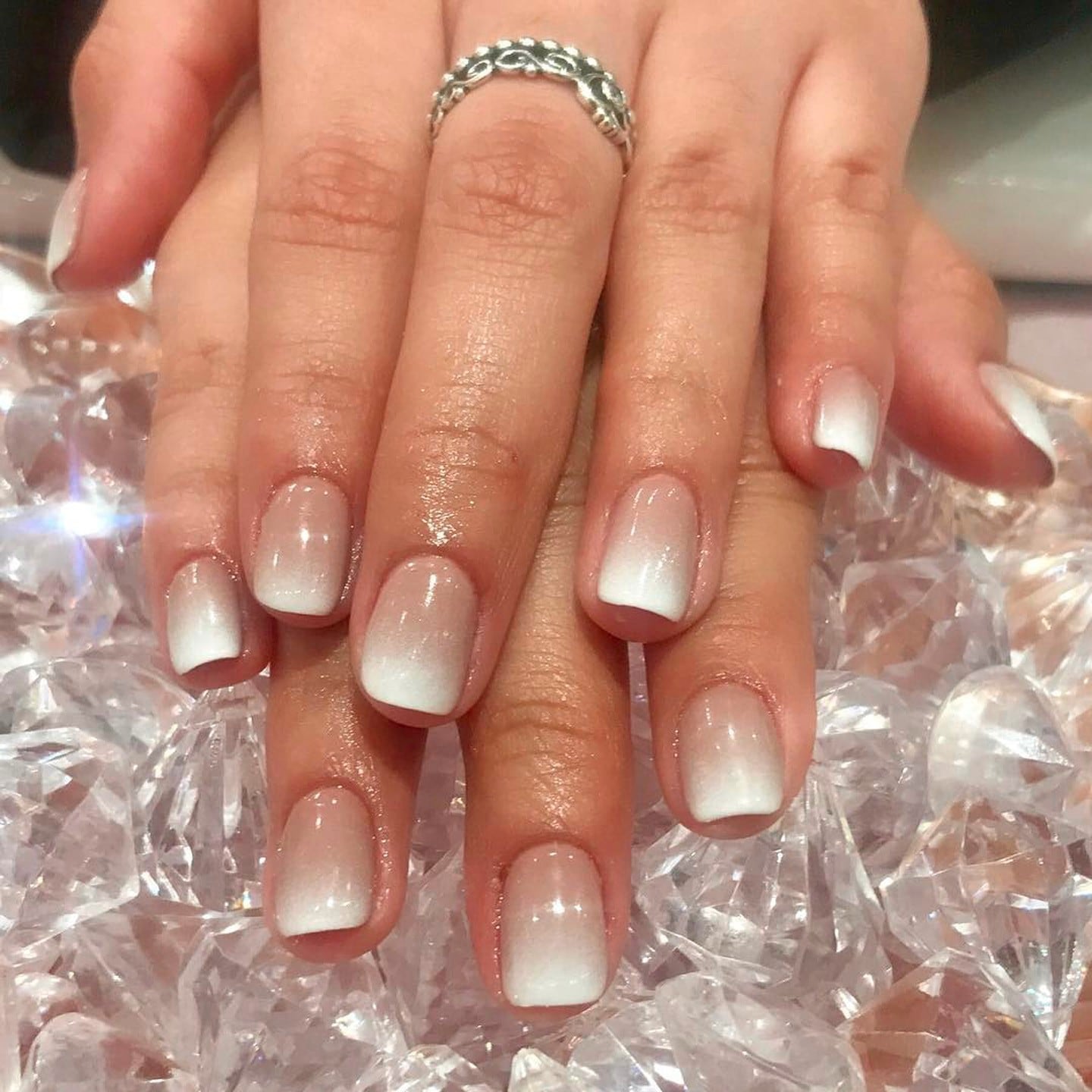 Shellac Ombre French Manicure