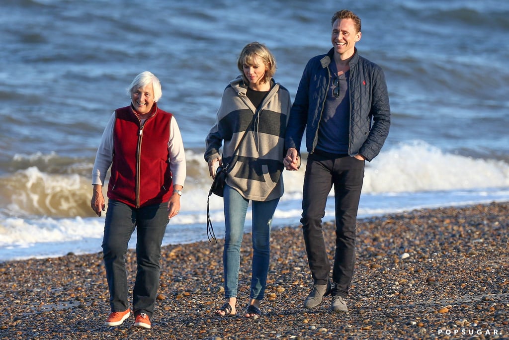 Taylor Swift and Tom Hiddleston With His Mom in the UK