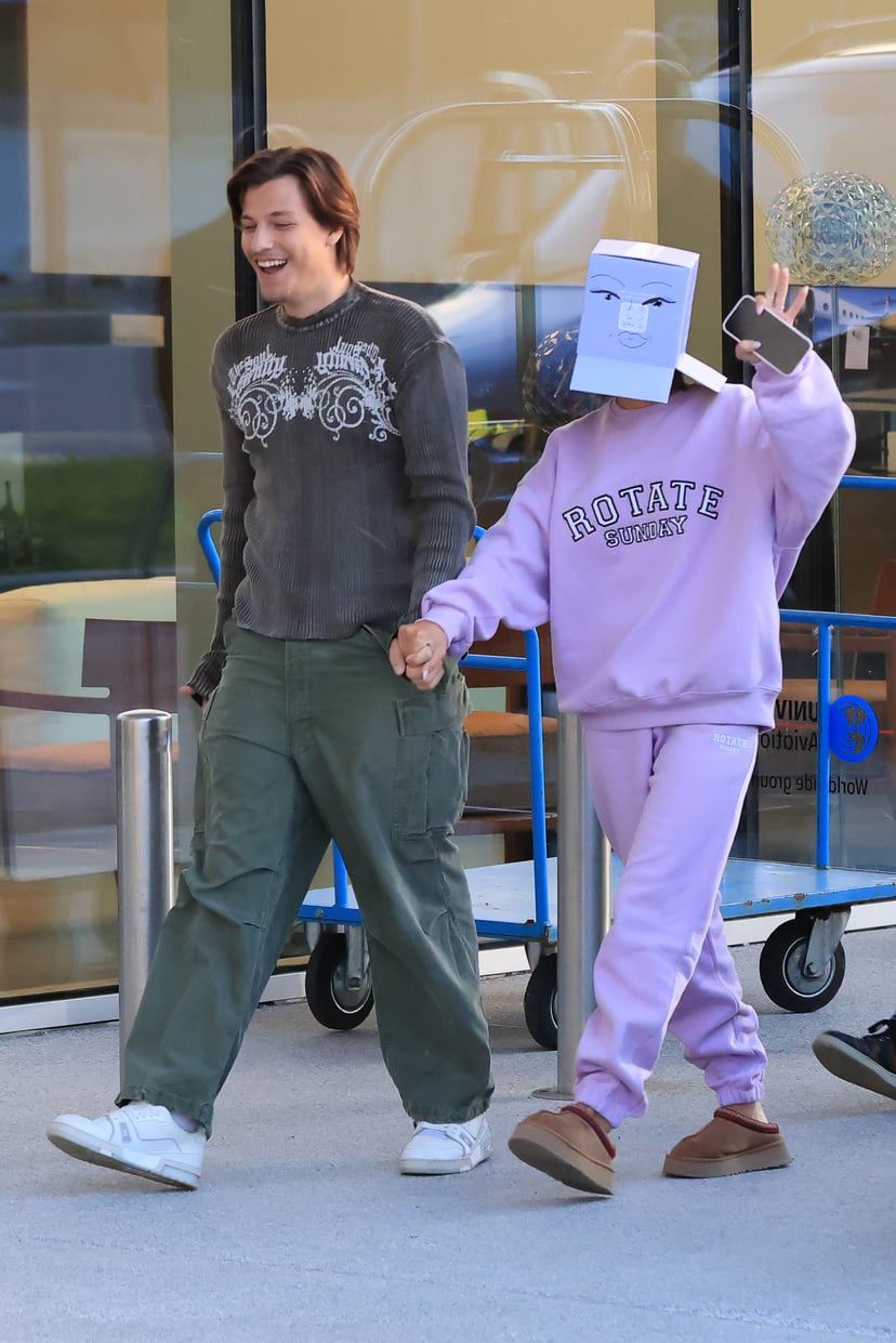 Millie Bobby Brown Wears Box on Head With Jake Bongiovi