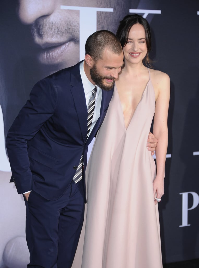 Jamie Dornan And Dakota Johnson Fifty Shades Darker Premiere Popsugar Celebrity 