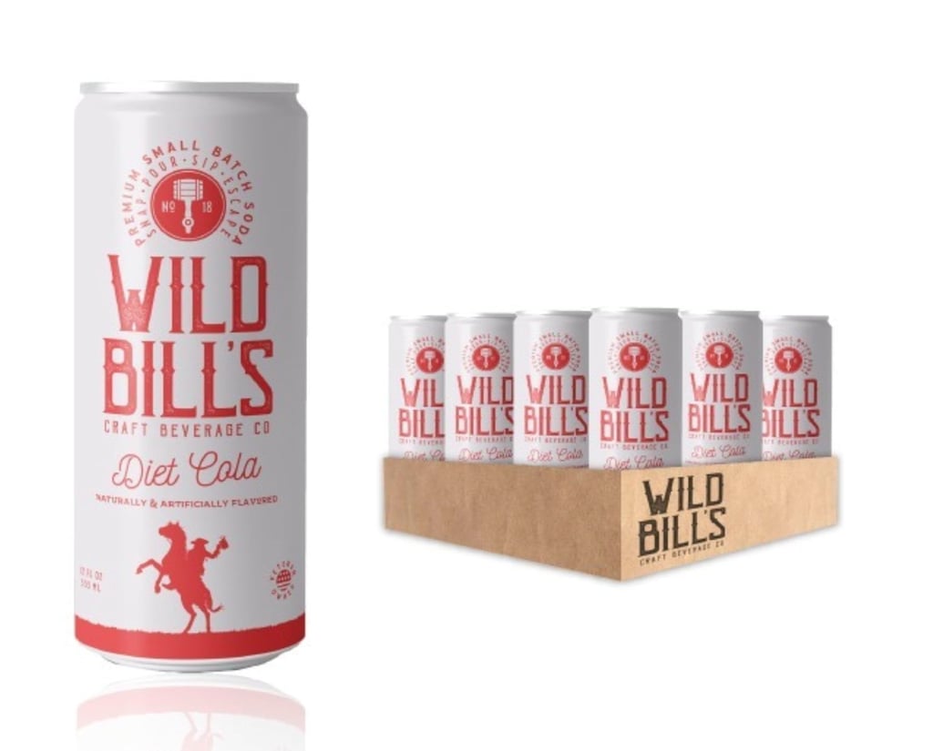 Wild Bill's Diet Cola Soda Classic Craft Soda Pop (12 pack)